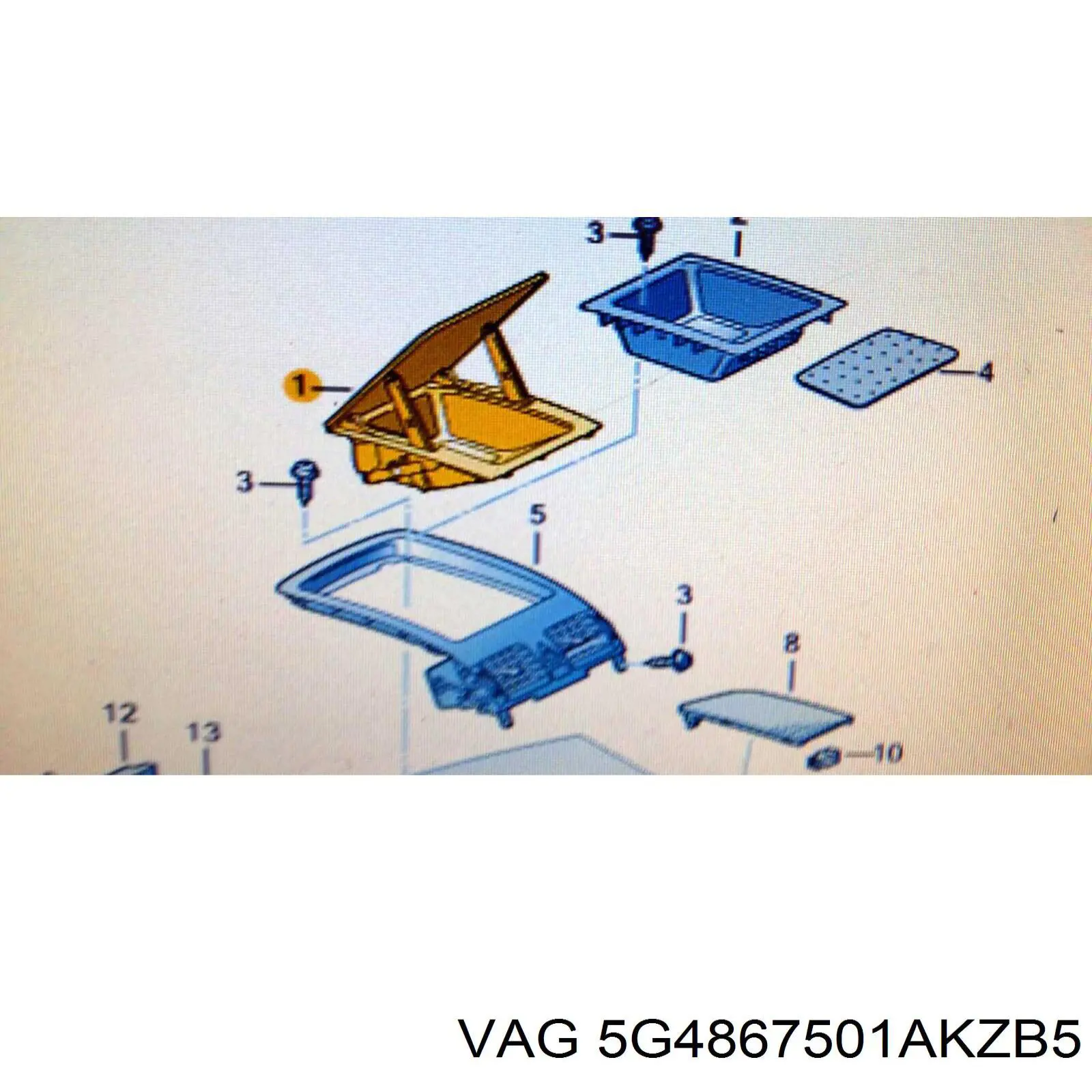 5G4867501AKZB5 VAG Оббивка кузова