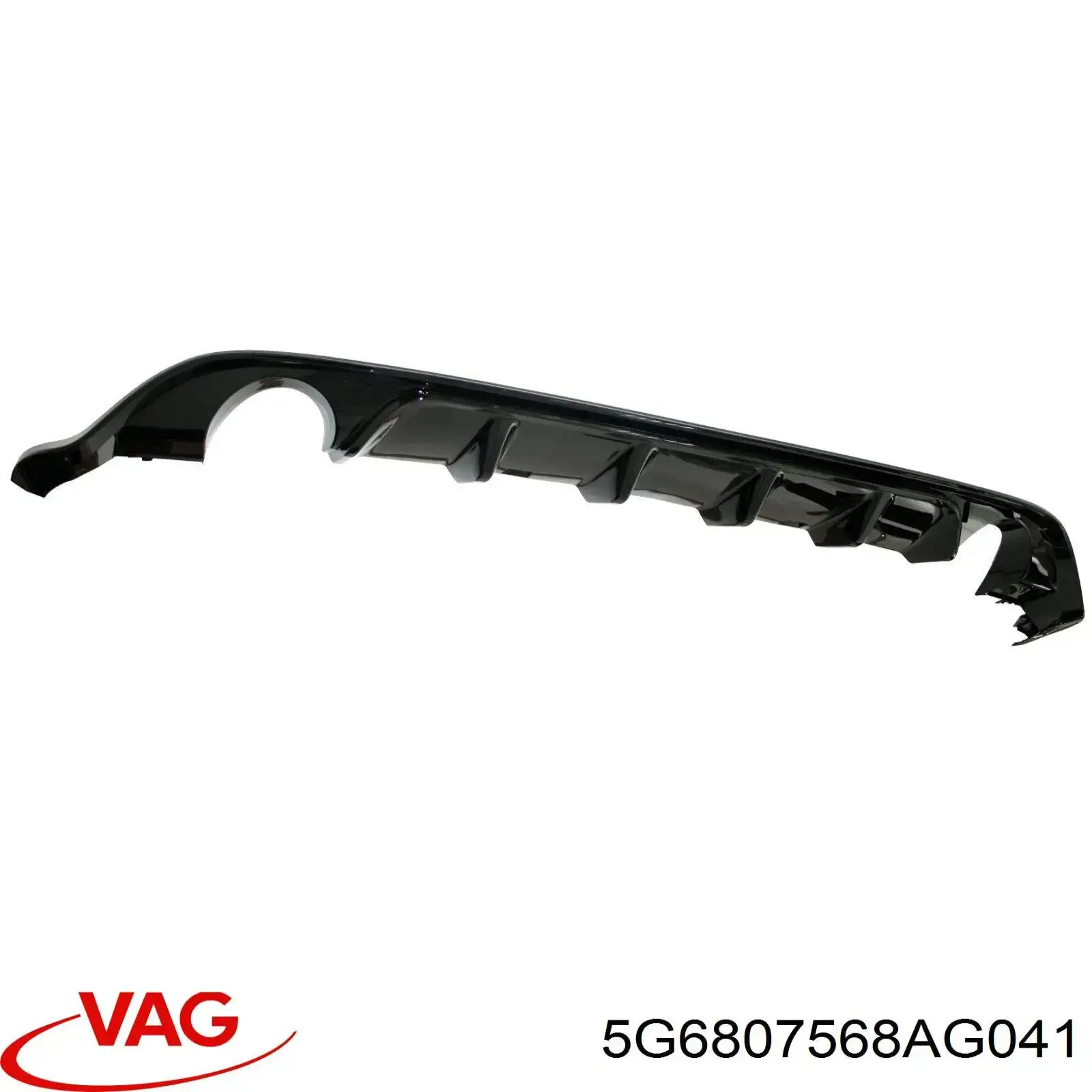 Купити 5G6807568AG041 VAG Накладка бампера заднього, центральна