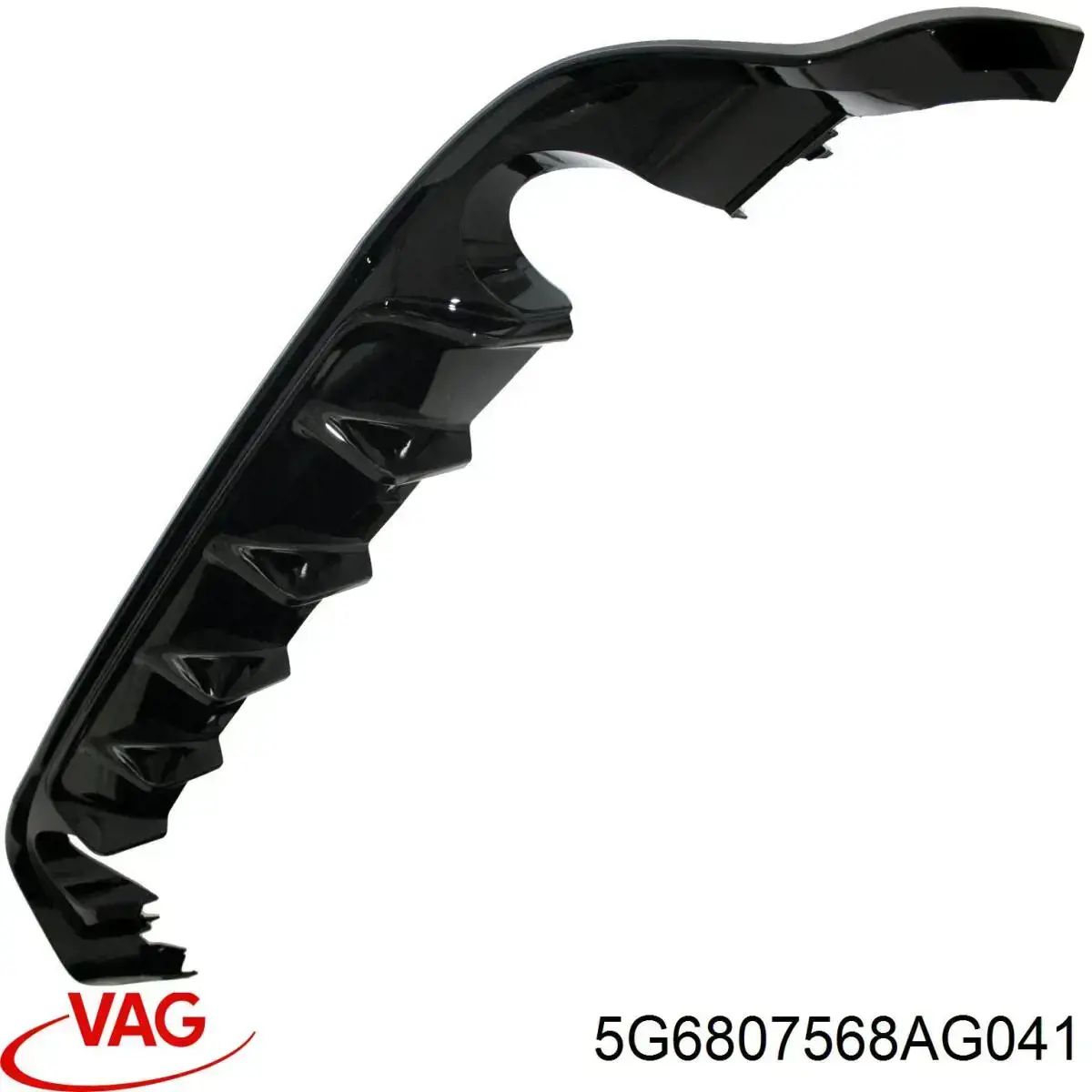 5G6807568AG041 VAG Накладка бампера заднього, центральна