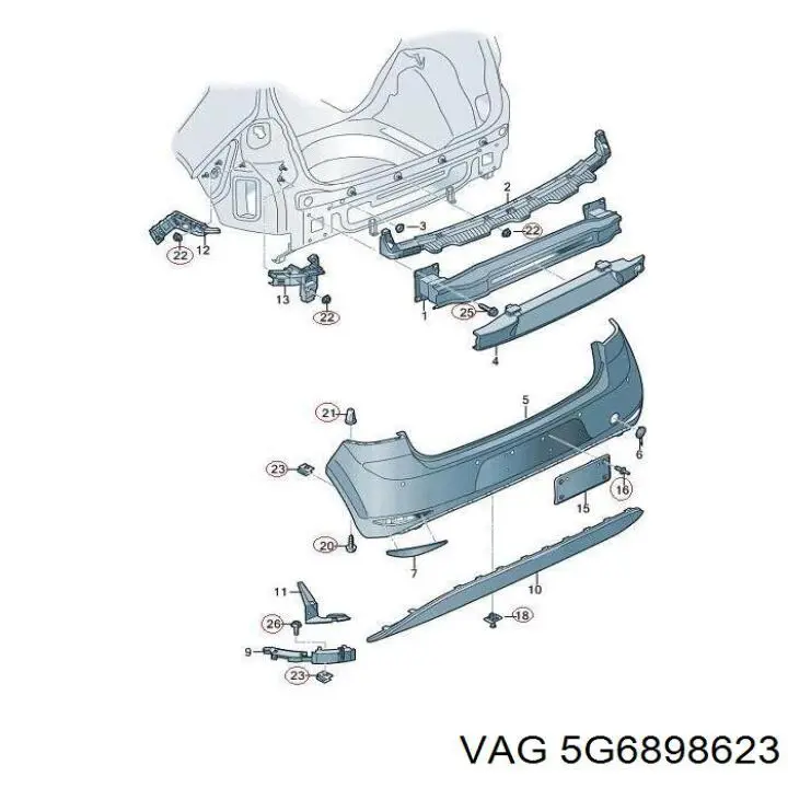 Купити 5G6898623 VAG 