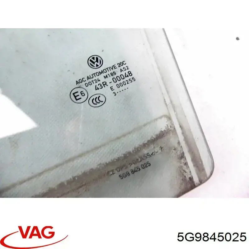 Купити 5G9845025 VAG Скло задньої двері лівої