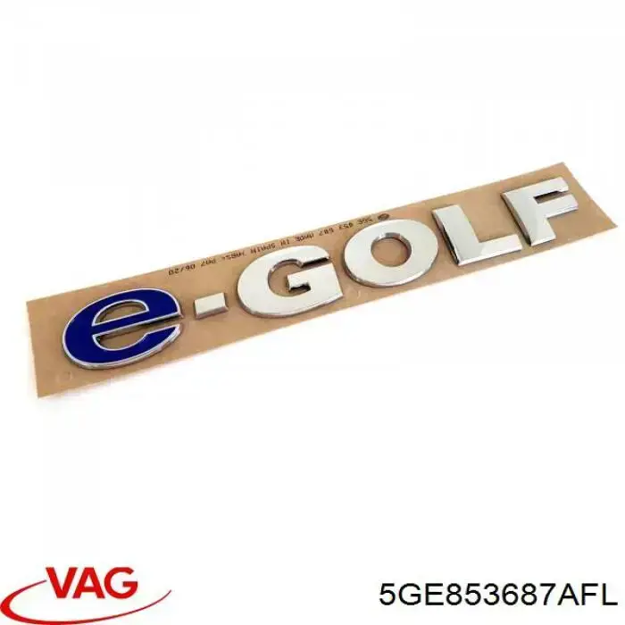 5GE853687AFL VAG Емблема кришки багажника, фірмовий значок
