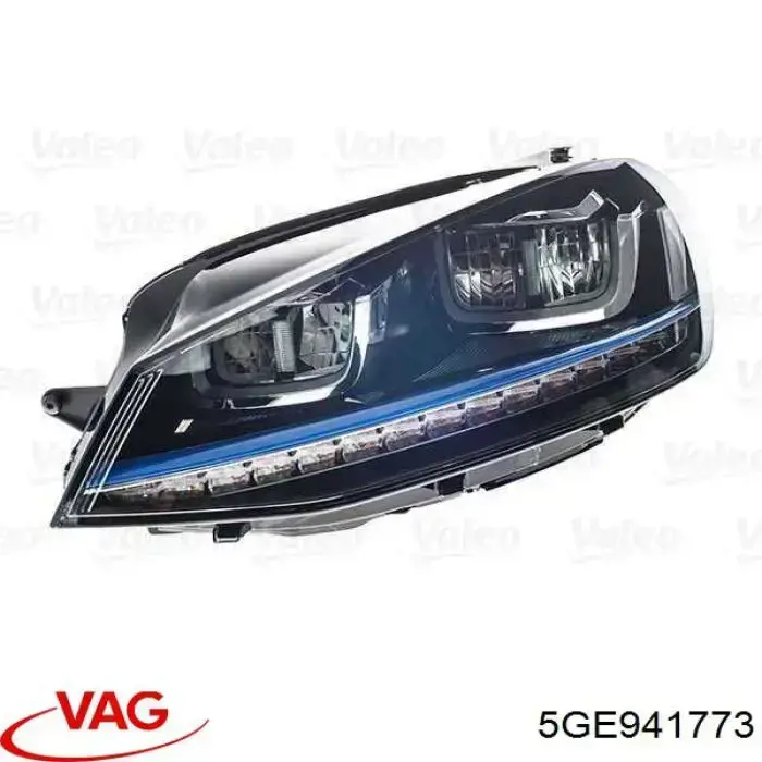Фара дальнього світла в зборі VAG 5GE941773 ціна, від 951.20 USD