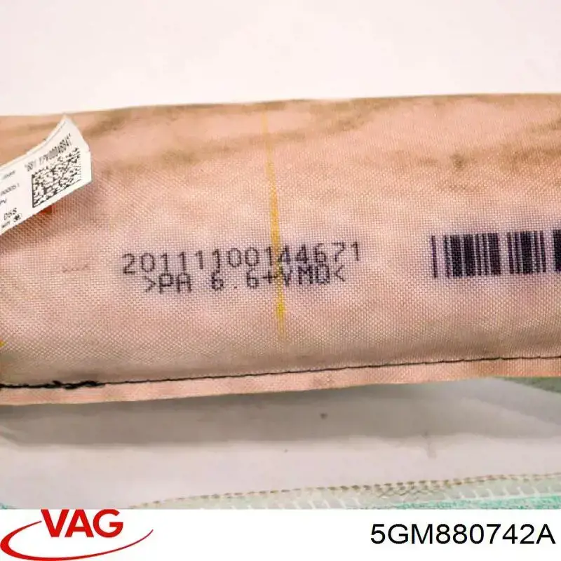 Подушка безпеки, збоку, права, AIRBAG VAG 5GM880742A ціна, від 101.32 USD