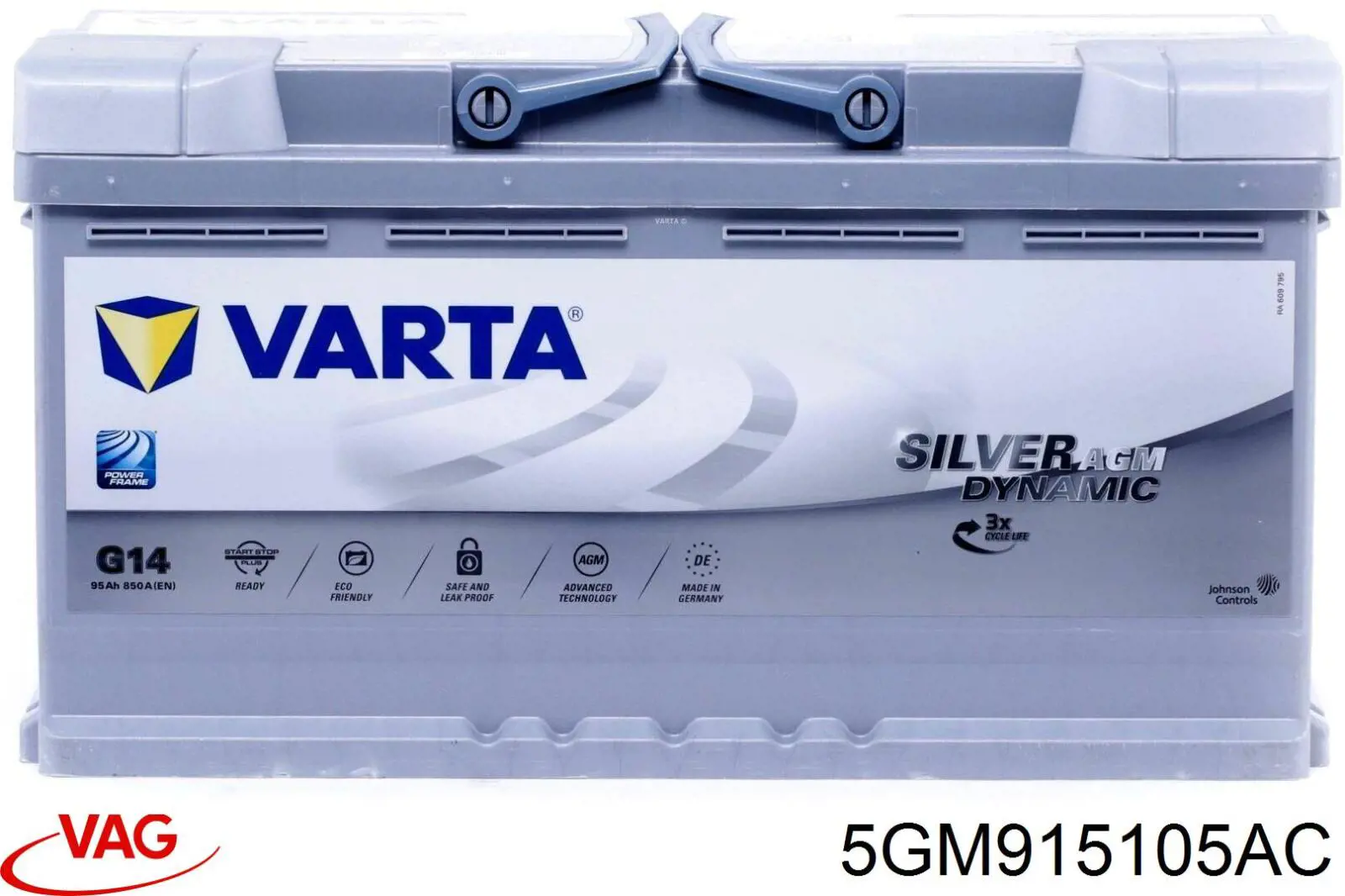 Батарея акумуляторна VAG 5GM915105AC ціна, від 144.65 USD