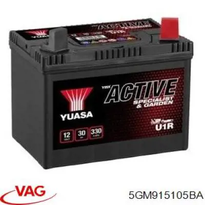 Акумуляторна батарея, АКБ VAG 5GM915105BA