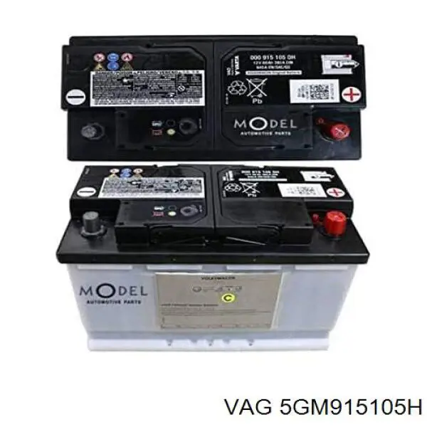 Батарея акумуляторна VAG 5GM915105H ціна, від 130.06 USD