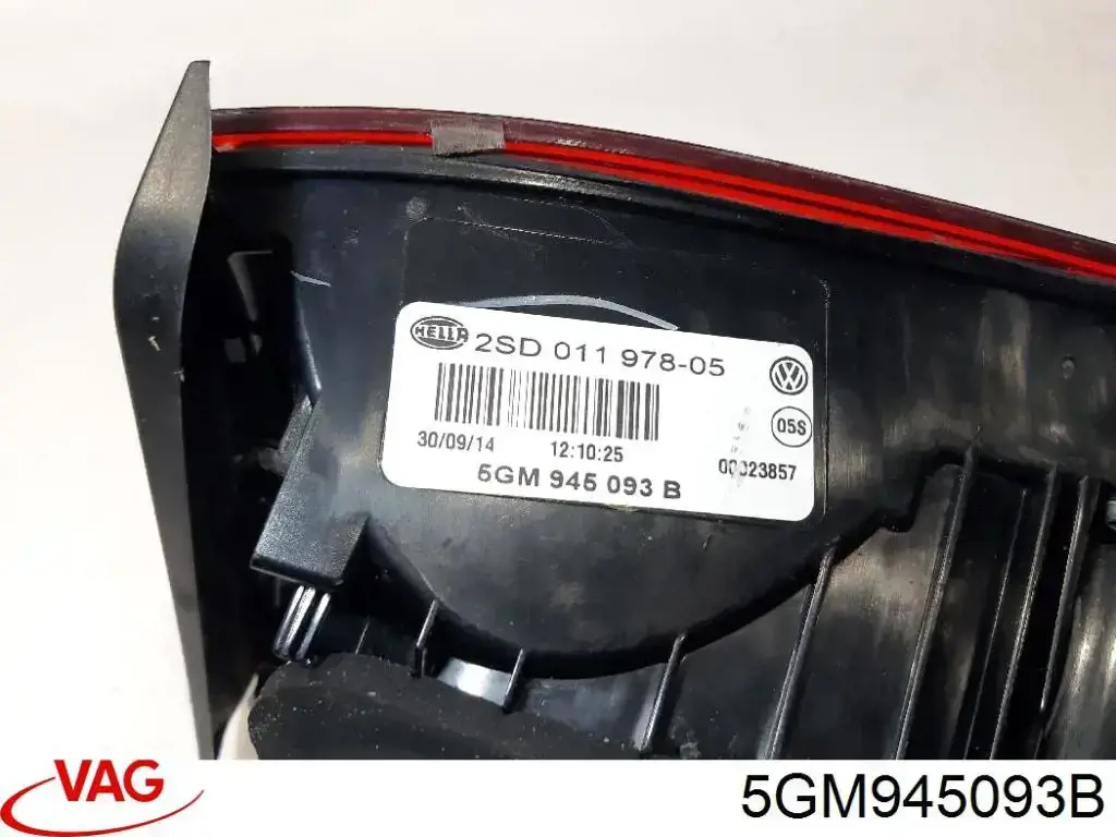 Ліхтар задній лівий, внутрішній 5GM945093B VAG