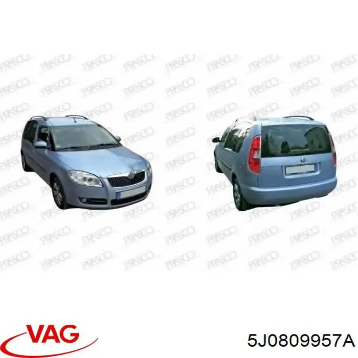 Купити 5J0809957A VAG Підкрилок передній лівий