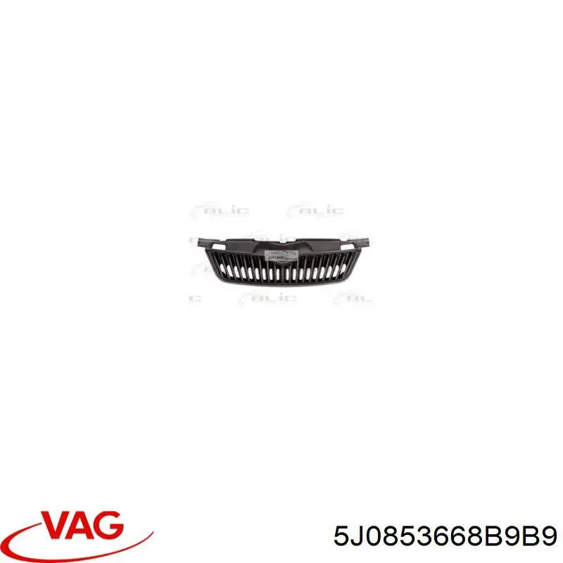 Купити 5J0853668B9B9 VAG Захисна решітка радіатора