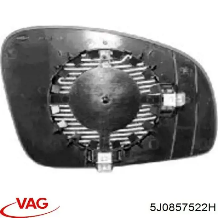 5J0857522 VAG Дзеркальний елемент правий