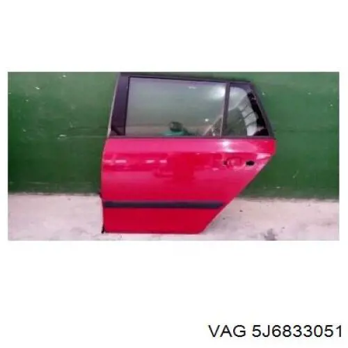 Двері задні VAG 5J6833051 ціна, від 95.65 USD