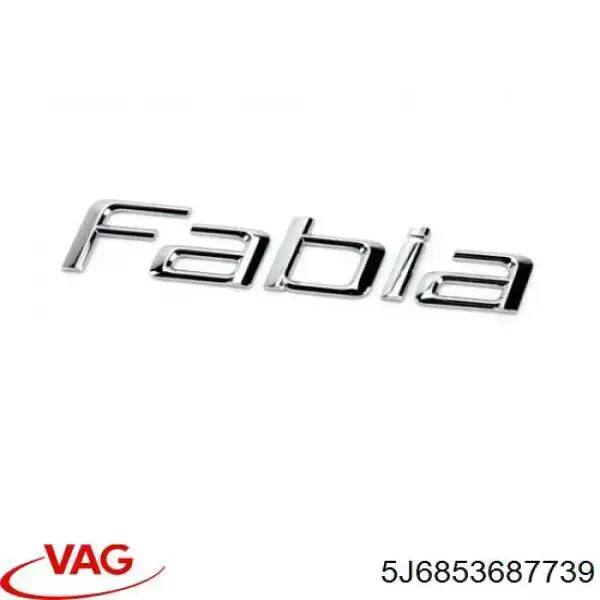 5J6853687739 VAG Емблема кришки багажника, фірмовий значок