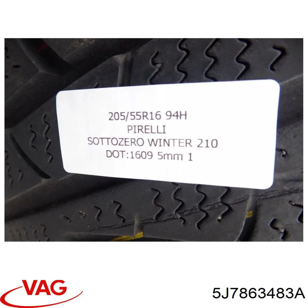 Купити 5J7863483A VAG Обшивка стійки кузова внутрішня, передня ліва