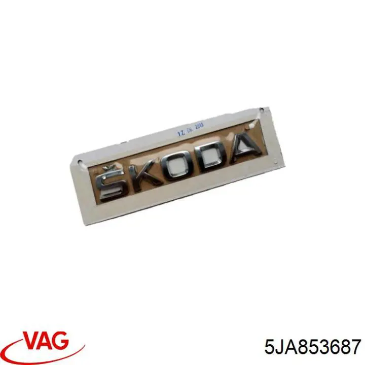 Емблема на кришку багажника, фірм.значок VAG 5JA853687 ціна, від 28.73 USD