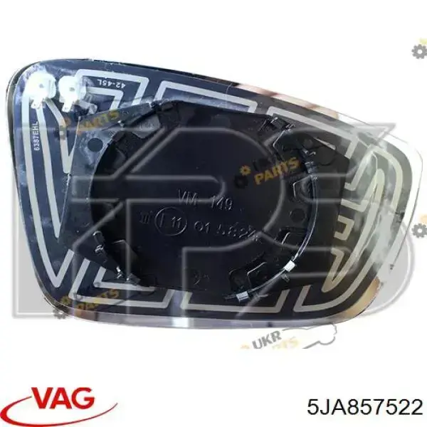 Праве бічне дзеркало VAG 5JA857522 ціна, від 64.91 USD