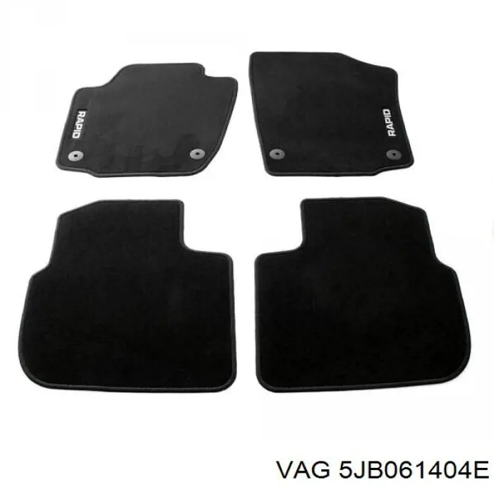 5JB061404E VAG килимок передні + задні, комплект на авто