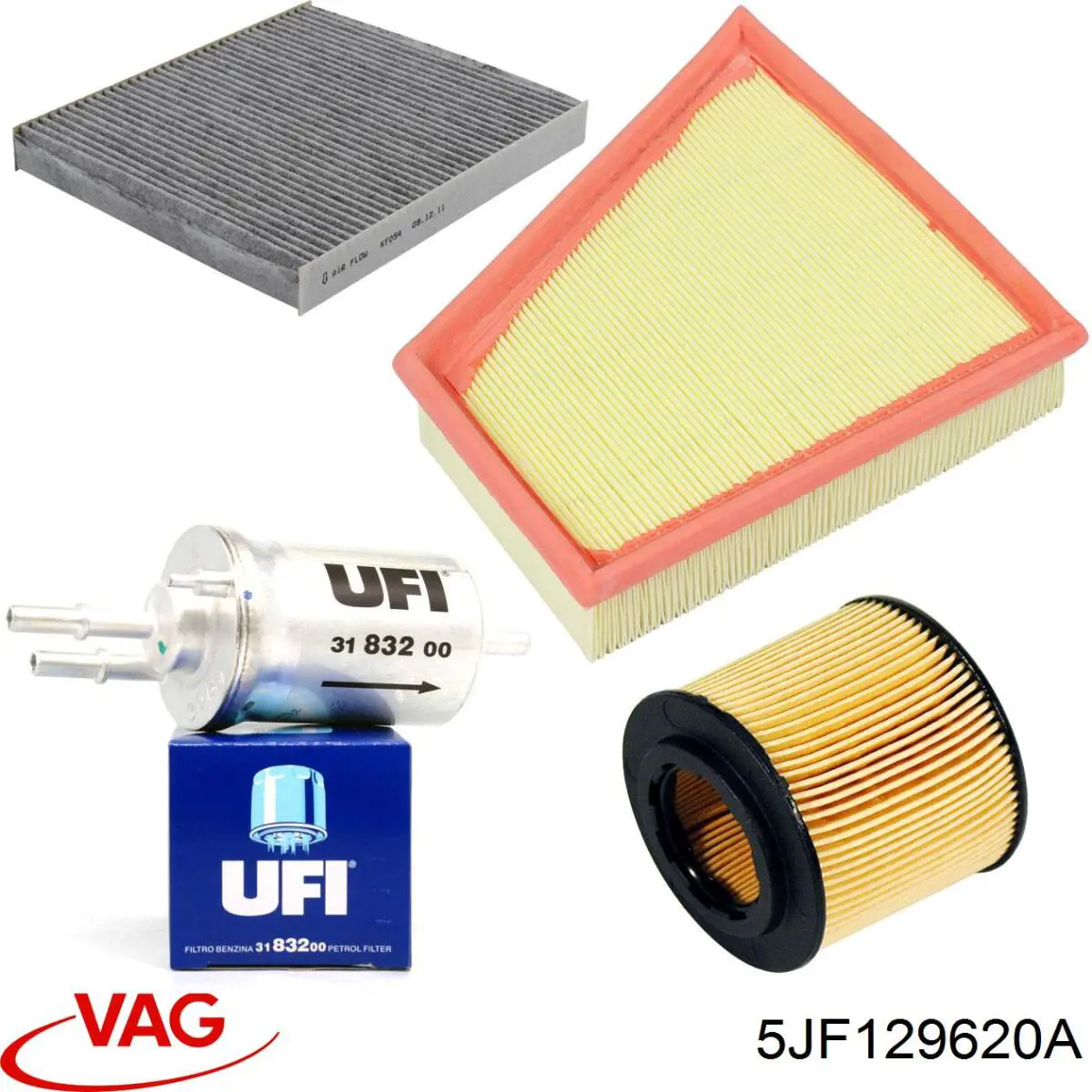 Елемент повітряного фільтра VAG 5JF129620A ціна, від 4.25 USD