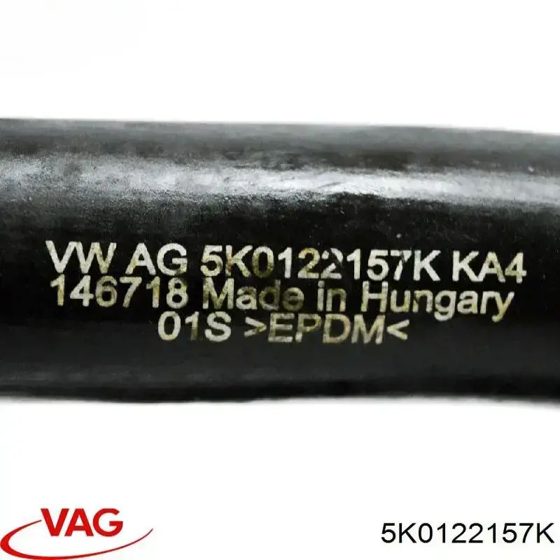 Шланг/патрубок радіатора охолодження, верхній 5K0122157K VAG