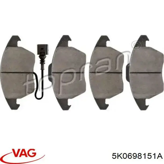 Тормозні колодки VAG 5K0698151A