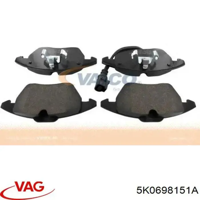 Гальмівні колодки VAG 5K0698151A ціна, від 29.95 USD