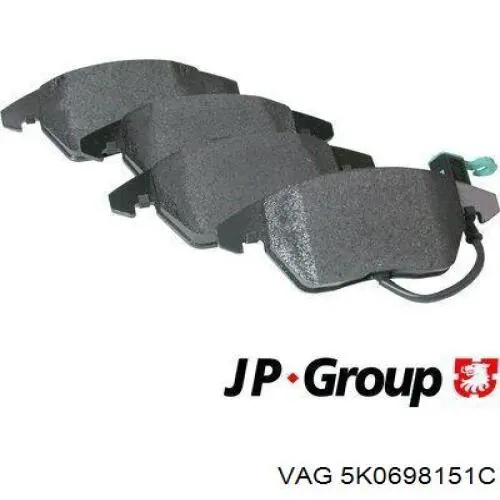 Гальмівні колодки VAG 5K0698151C ціна, від 26.47 USD