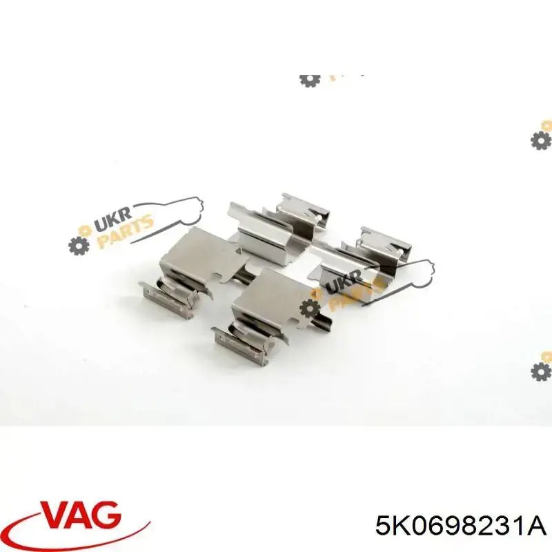 494805010 Toyota Комплект пружинок кріплення дискових колодок, задніх