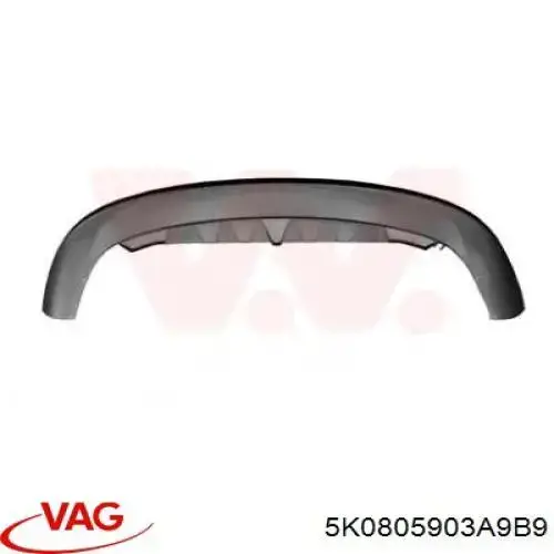 Купити 5K0805903A9B9 VAG Нижня накладка на передній бампер