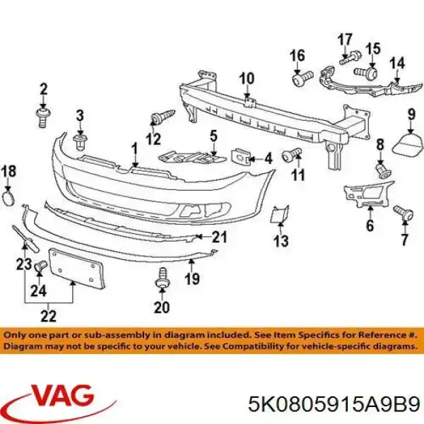 5K0805915A9B9 VAG 