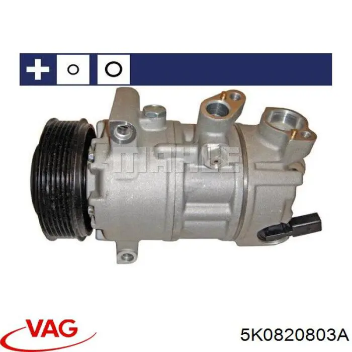 Купити 5K0820803A VAG Компресор кліматичної установки