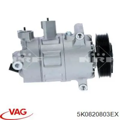 Компресор системи кондиціювання VAG 5K0820803EX ціна, від 101.35 USD