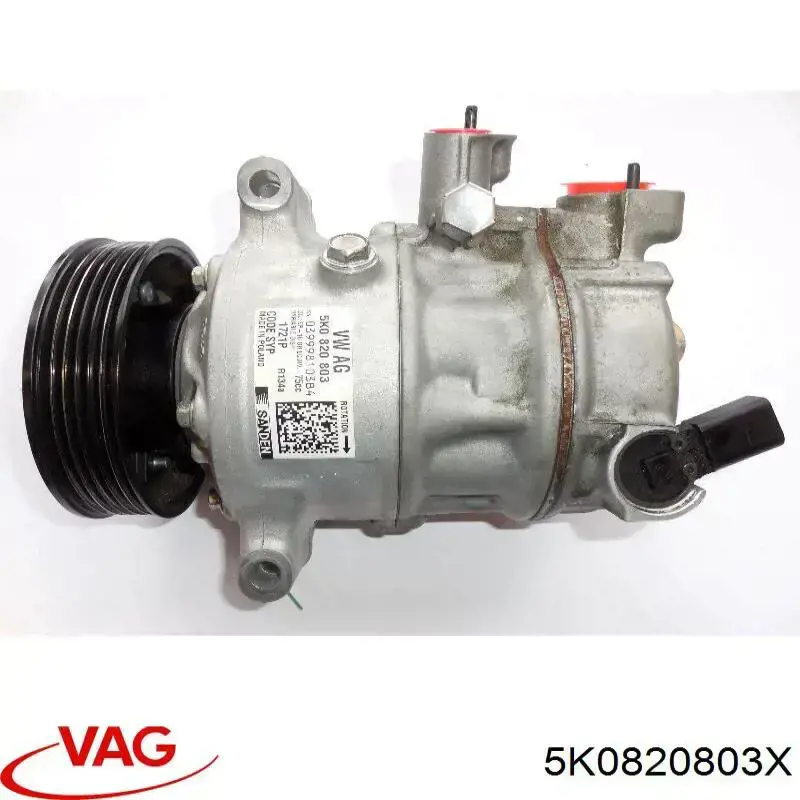 Компресор кондиціонера 5K0820803X VAG