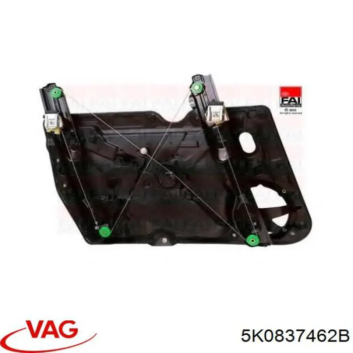 Склопідйомник передньої правої двері VAG 5K0837462B ціна, від 47.44 USD