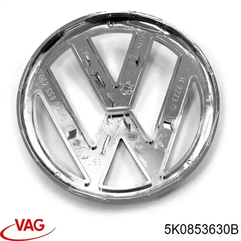5K0853630B VAG Емблема кришки багажника, фірмовий значок