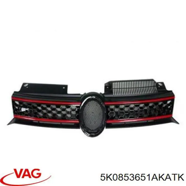 Облицювання радіатора VAG 5K0853651AKATK ціна, від 41.50 USD
