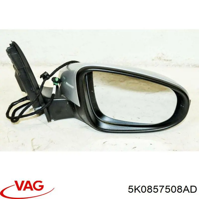 Купити 5K0857508AD VAG Корпус дзеркала заднього виду, правий