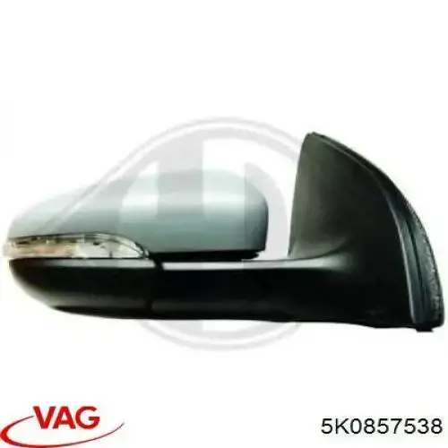 Купити 5K0857538 VAG Накладка/кришка дзеркала заднього виду, права