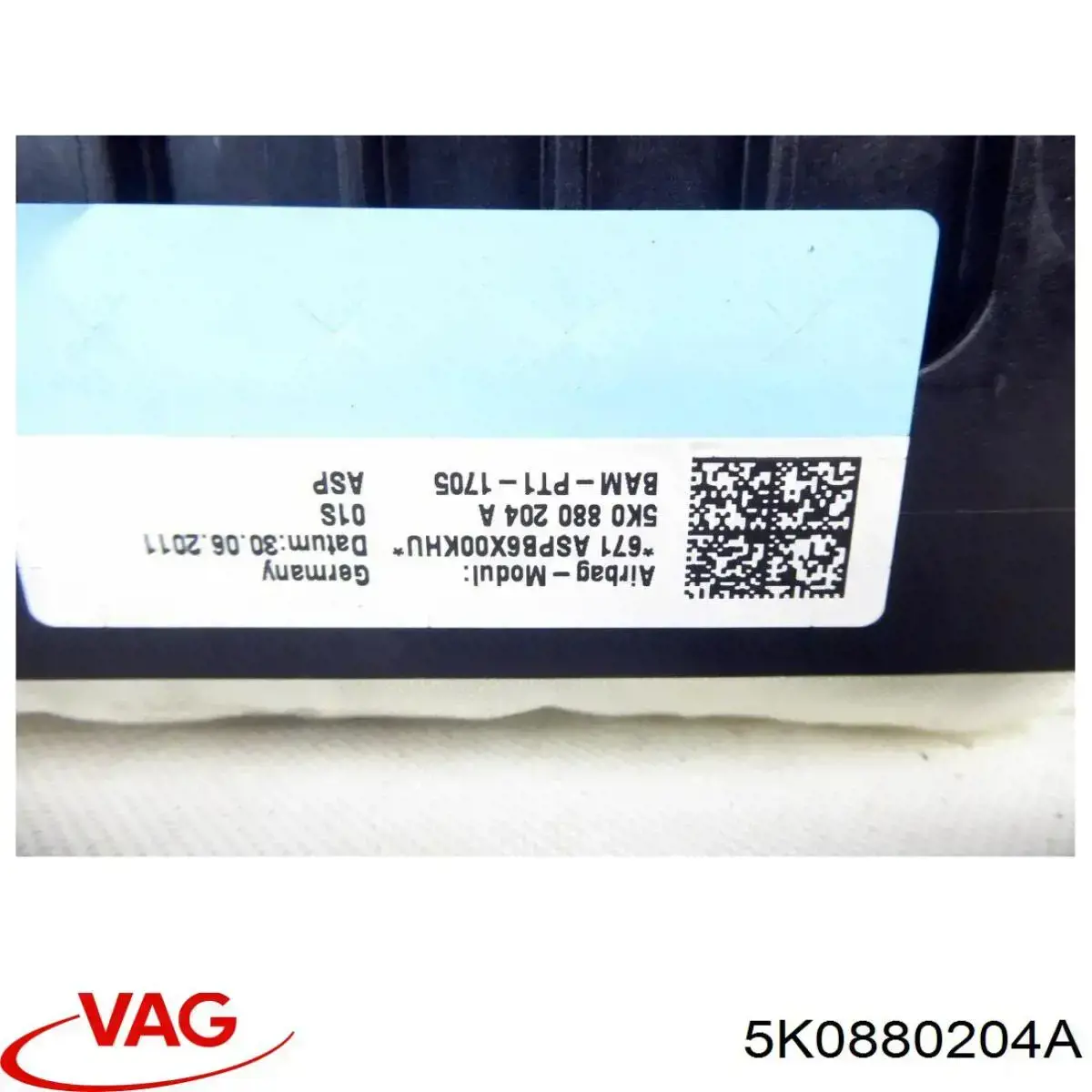 Купити 5K0880204A VAG Установка подушки безпеки пасажира