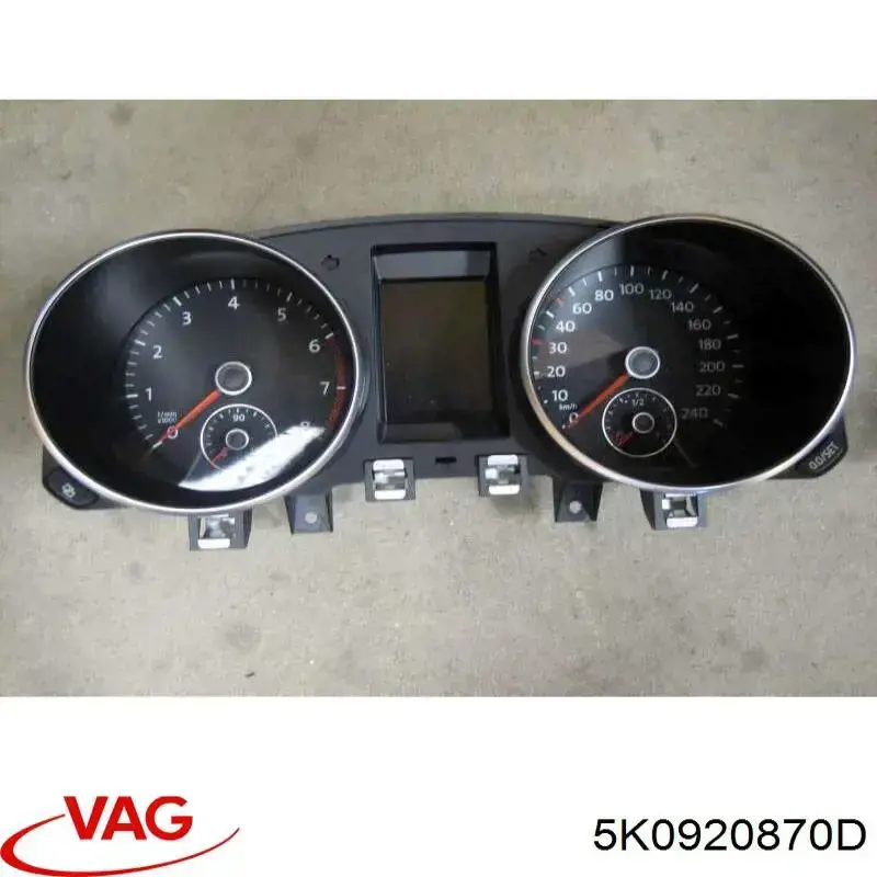 5K0920870D VAG Щиток приладів додатковий