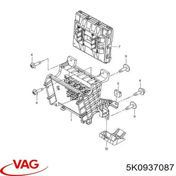 5K0937087 VAG Комп'ютер бортовий