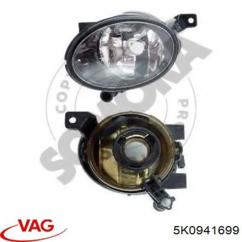 Купити 5K0941699 VAG Фара протитуманна, ліва