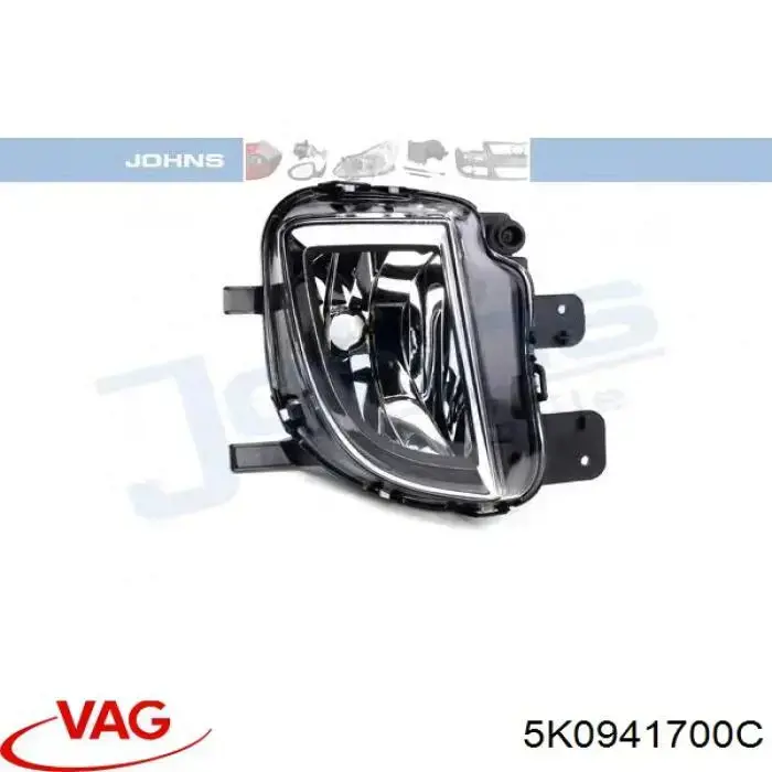 Протитуманка права VAG 5K0941700C ціна, від 31.45 USD