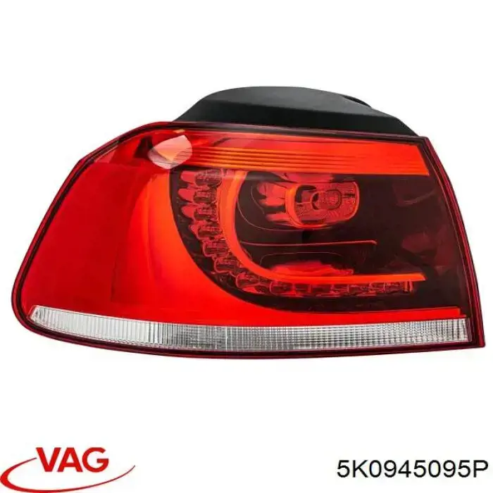 Задня ліва зовнішня фара VAG 5K0945095P ціна, від 437.52 USD