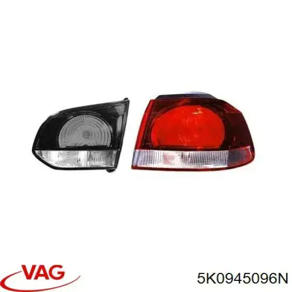 Ліхтар задній правий, зовнішній VAG 5K0945096N ціна, від 46.58 USD