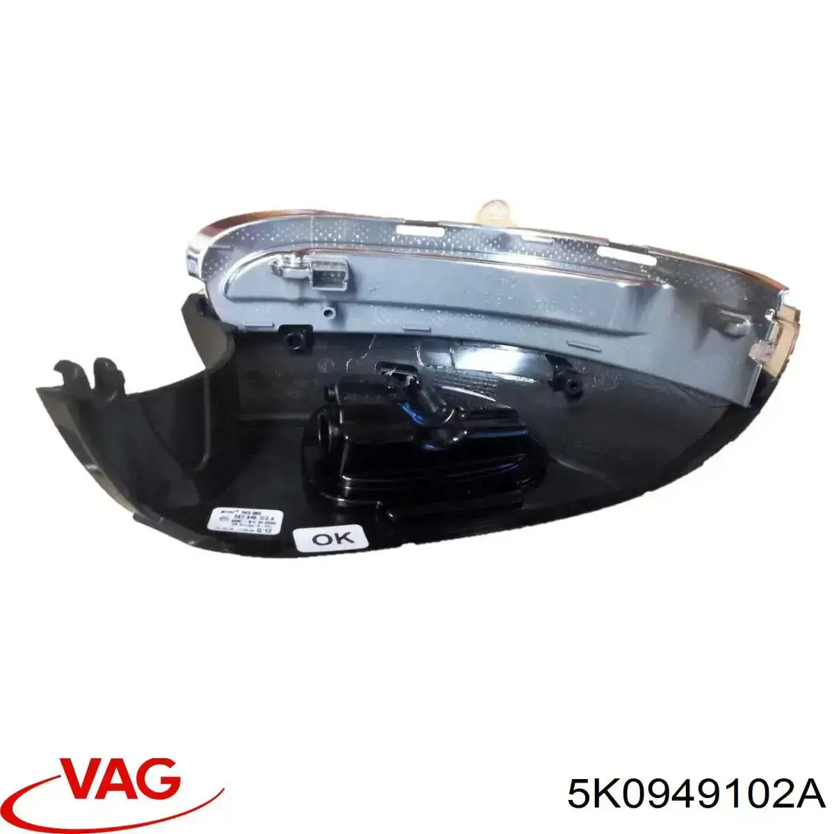 Купити 5K0949102A VAG Покажчик повороту дзеркала, правий