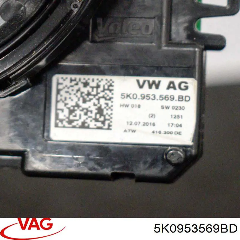 Шлейф керма VAG 5K0953569BD ціна, від 319.55 USD