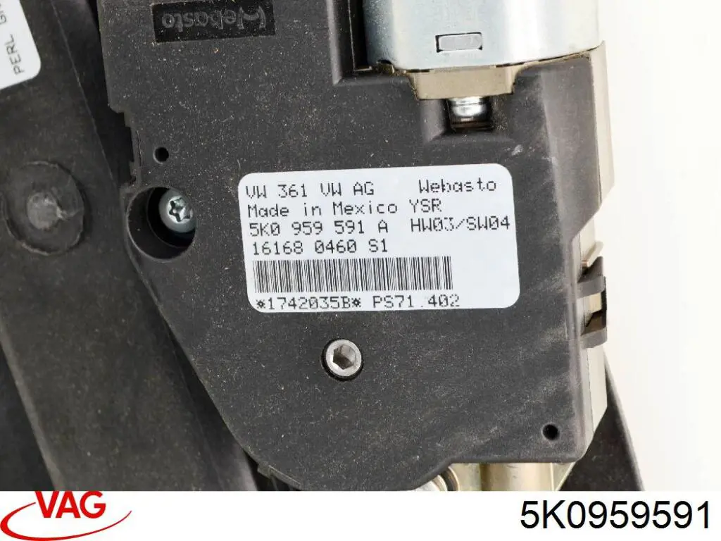 Мотор приводу люка VAG 5K0959591