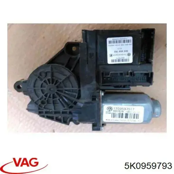 Купити 5K0959793 VAG Двигун склопідіймача двері передньої, лівої