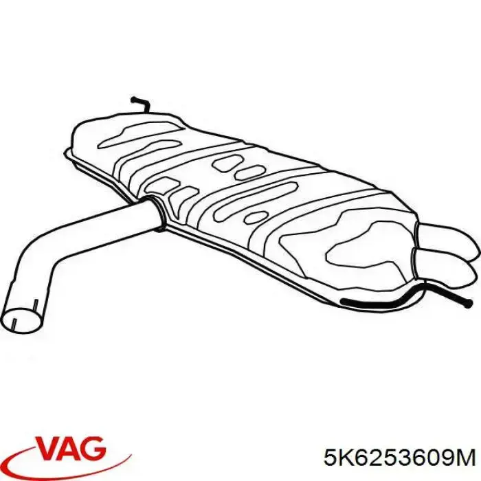 Купити 5K6253609M VAG Вихлоп