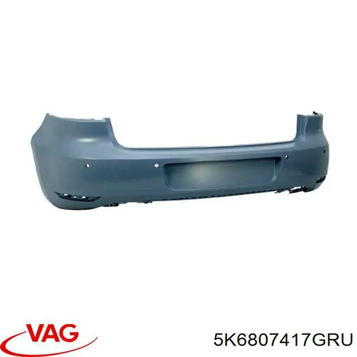5K6807417GRU VAG Буфер (бампер) задній
